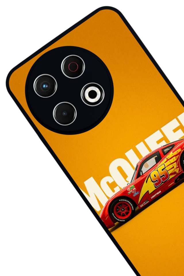Tecno Spark 30 Pro Uyumlu Şimsek McQueen Tasarımlı Glossy Premium Kılıf