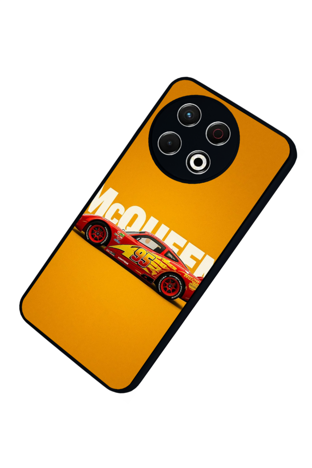 Tecno Spark 30 Pro Uyumlu Şimsek McQueen Tasarımlı Glossy Premium Kılıf
