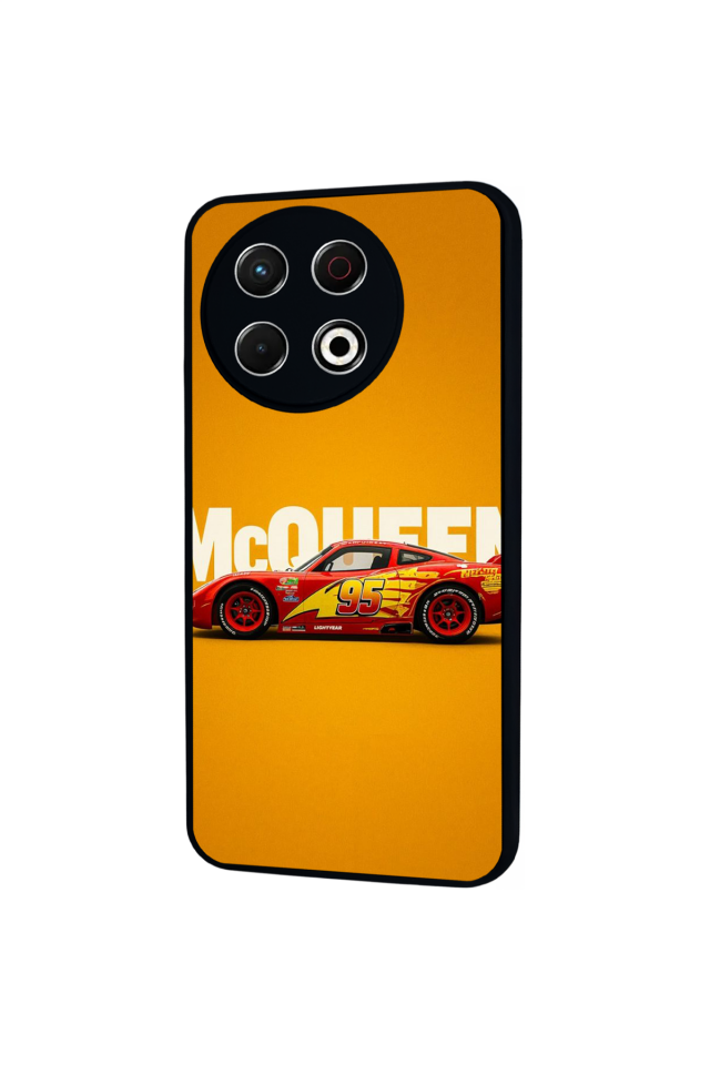 Tecno Spark 30 Pro Uyumlu Şimsek McQueen Tasarımlı Glossy Premium Kılıf