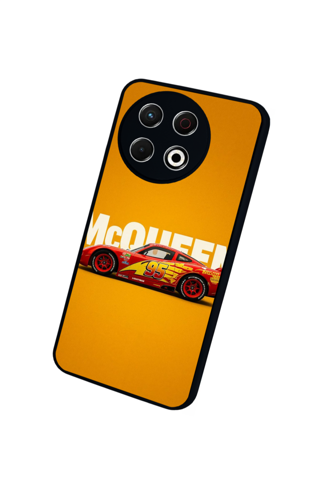 Tecno Spark 30 Pro Uyumlu Şimsek McQueen Tasarımlı Glossy Premium Kılıf