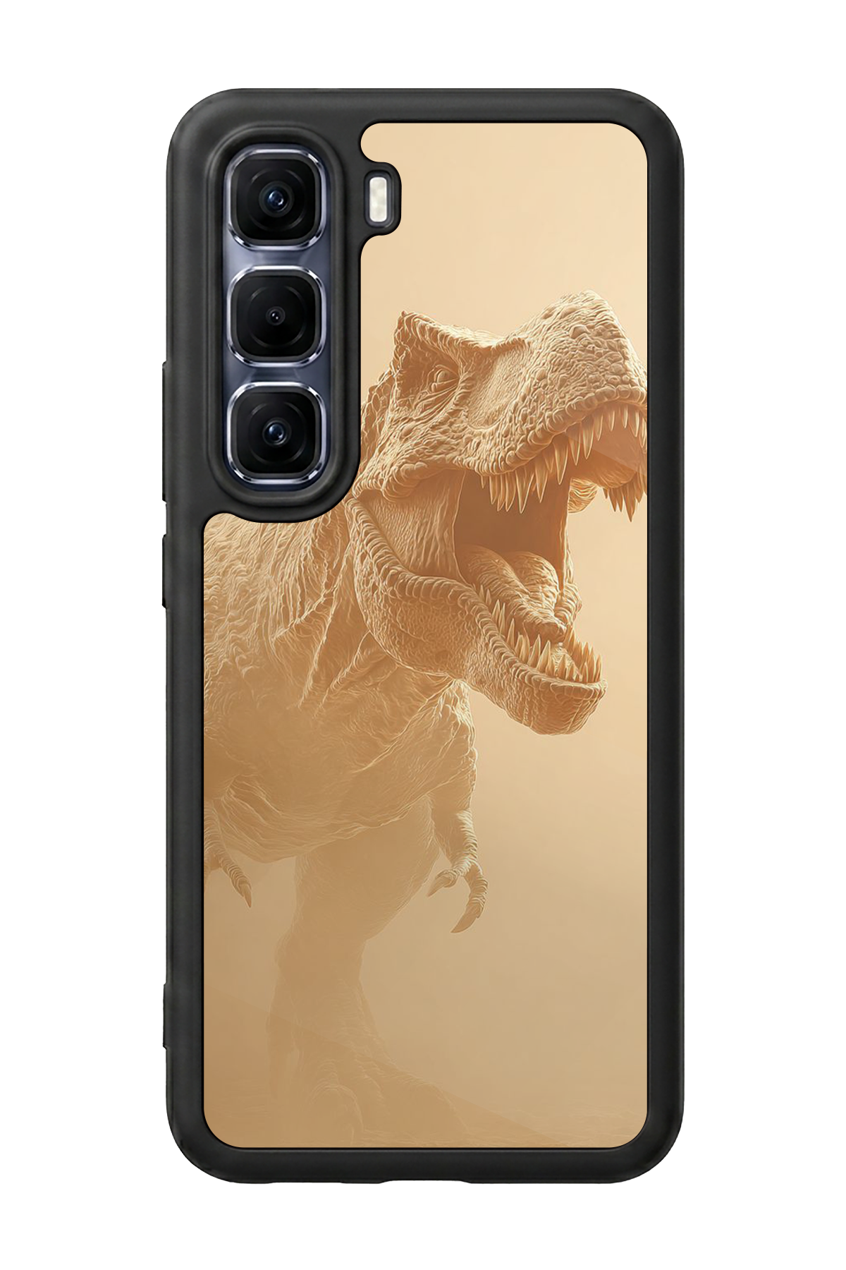 Infinix Hot 60 Pro Plus Uyumlu Dinazor Tasarımlı Glossy Premium Kılıf