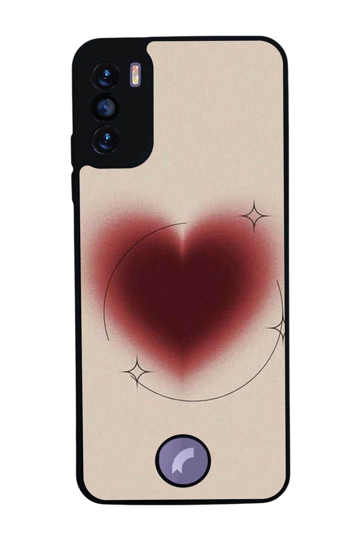 Reeder S19 Max Pro S Uyumlu Kalp Love Tasarımlı Glossy Premium Kılıf