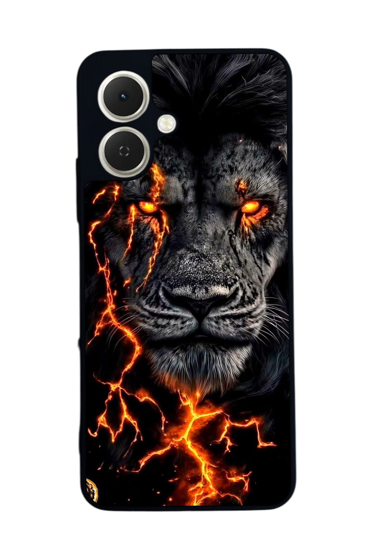 Tecno Spark GO 2 Uyumlu Aslan Tasarımlı Glossy Premium Kılıf
