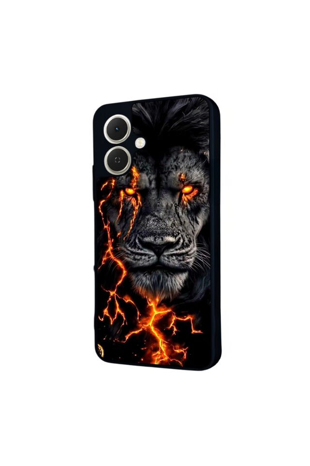 Tecno Spark GO 2 Uyumlu Aslan Tasarımlı Glossy Premium Kılıf