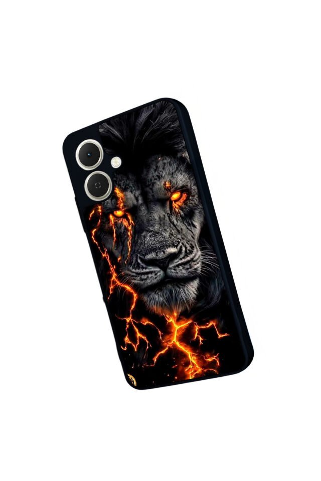 Tecno Spark GO 2 Uyumlu Aslan Tasarımlı Glossy Premium Kılıf