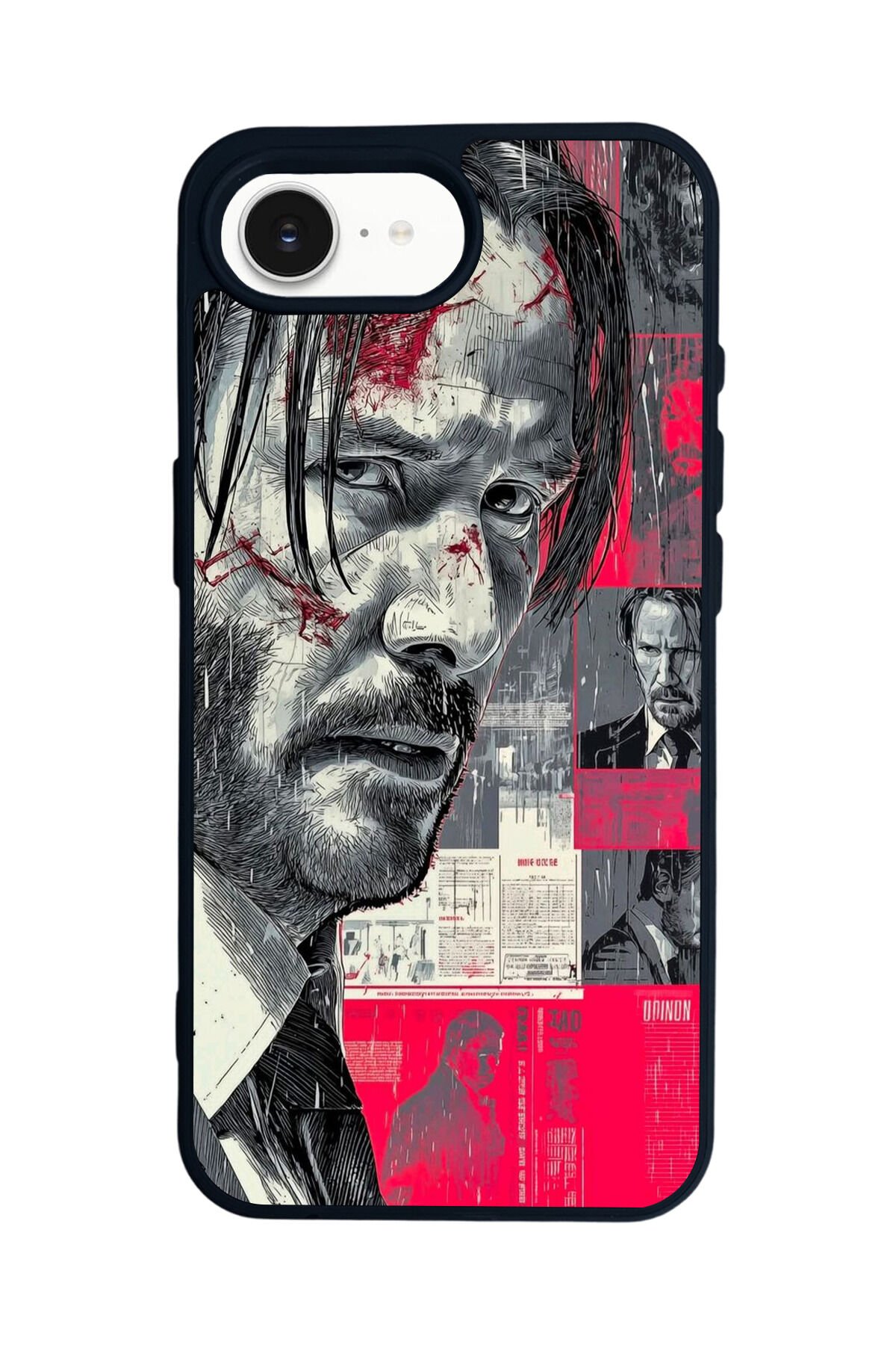 iPhone 16E Uyumlu JohnWick Tasarımlı Glossy Premium Kılıf