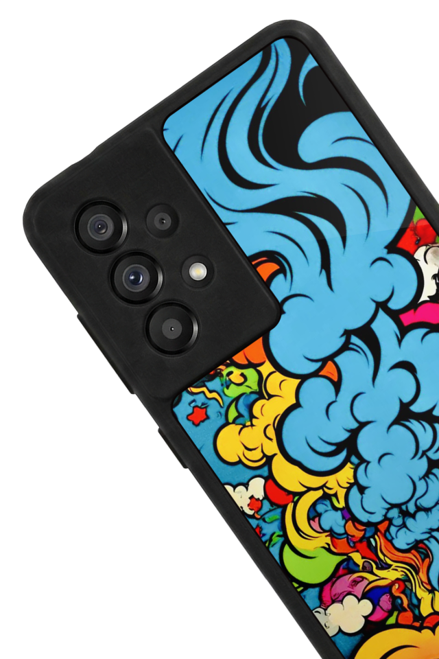 Samsung Galaxy A73 Uyumlu Abstract Tasarımlı Glossy Premium Kılıf