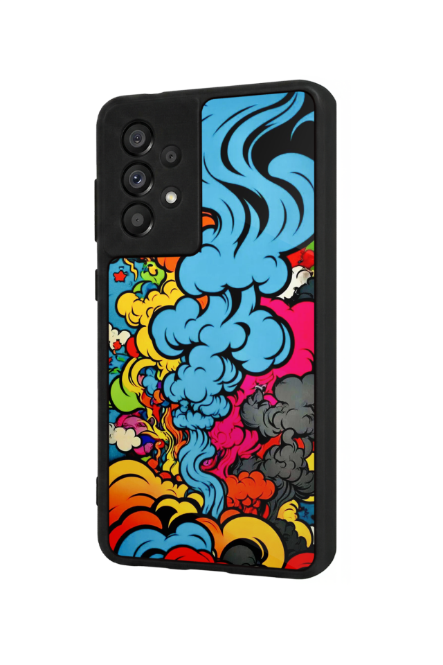 Samsung Galaxy A73 Uyumlu Abstract Tasarımlı Glossy Premium Kılıf