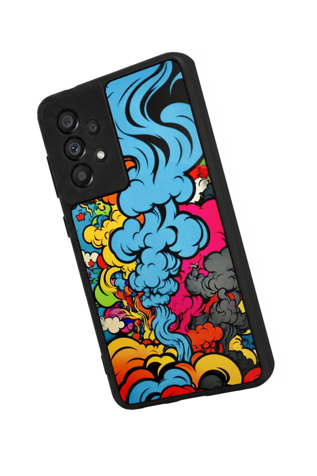Samsung Galaxy A73 Uyumlu Abstract Tasarımlı Glossy Premium Kılıf