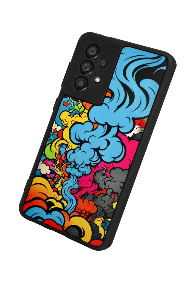 Samsung Galaxy A73 Uyumlu Abstract Tasarımlı Glossy Premium Kılıf
