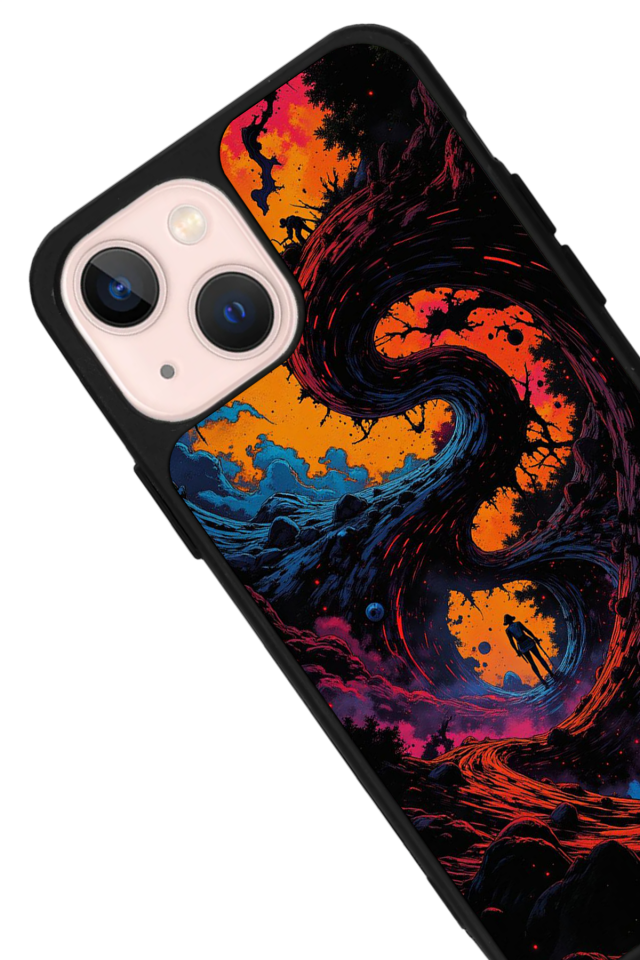 iPhone 14 Plus Uyumlu Abstract Tasarımlı Glossy Premium Kılıf