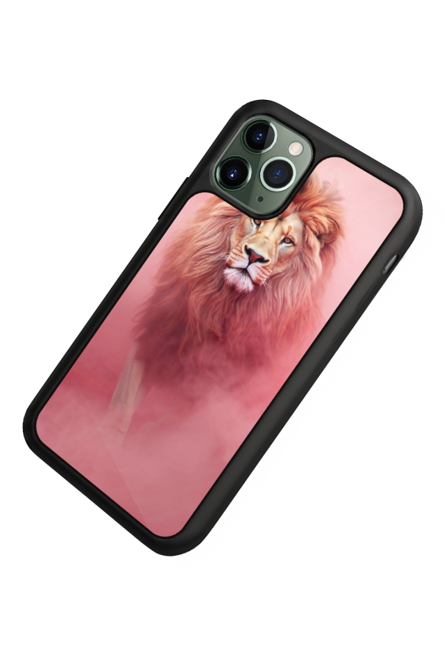 iPhone 11 Pro Uyumlu Aslan Tasarımlı Glossy Premium Kılıf