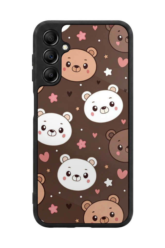 Samsung Galaxy A14 Uyumlu Ayı Tasarımlı Glossy Premium Kılıf