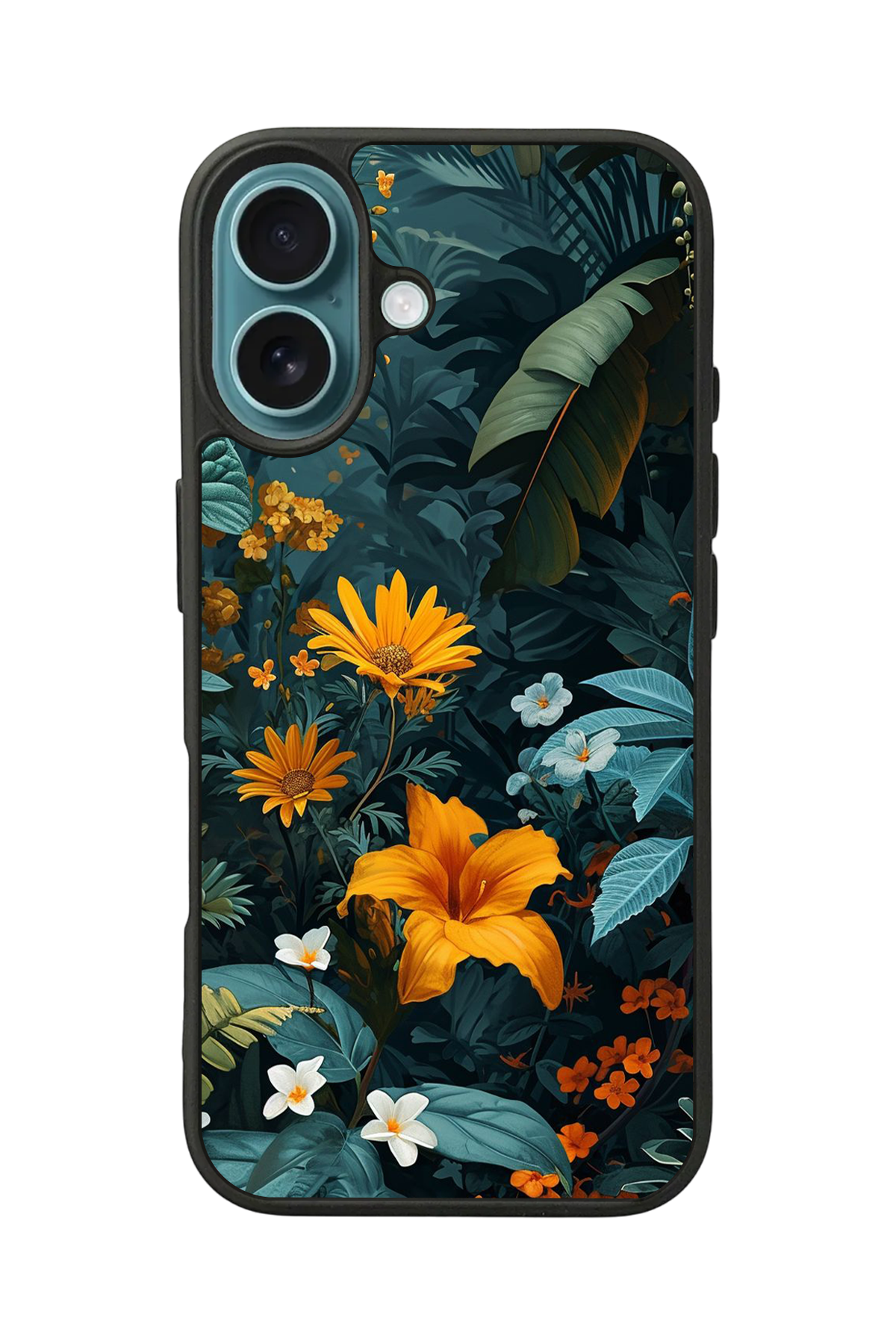 iPhone 16 Uyumlu Botanik Tasarımlı Glossy Premium Kılıf