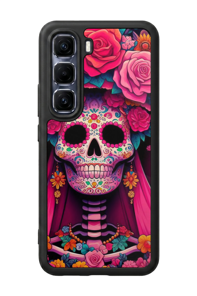 Infinix Hot 60 Pro Plus Uyumlu KuruKafa Tasarımlı Glossy Premium Kılıf