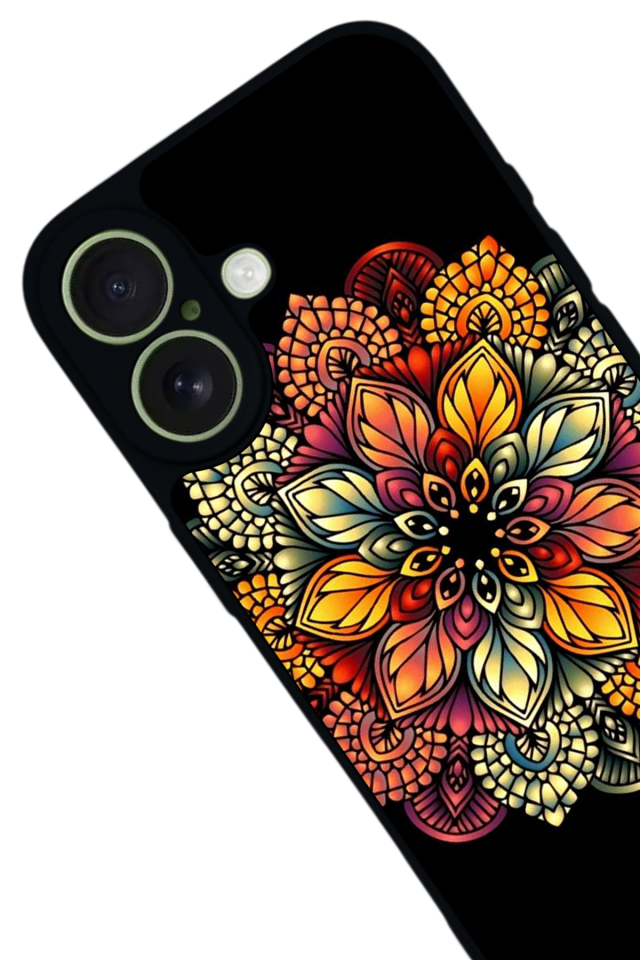 iPhone 17 Uyumlu Mandala Tasarımlı Glossy Premium Kılıf