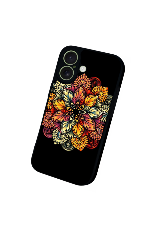 iPhone 17 Uyumlu Mandala Tasarımlı Glossy Premium Kılıf