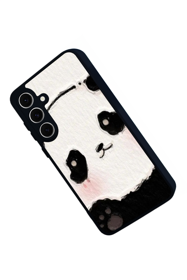 Samsung Galaxy S24 FE Uyumlu Panda Tasarımlı Glossy Premium Kılıf