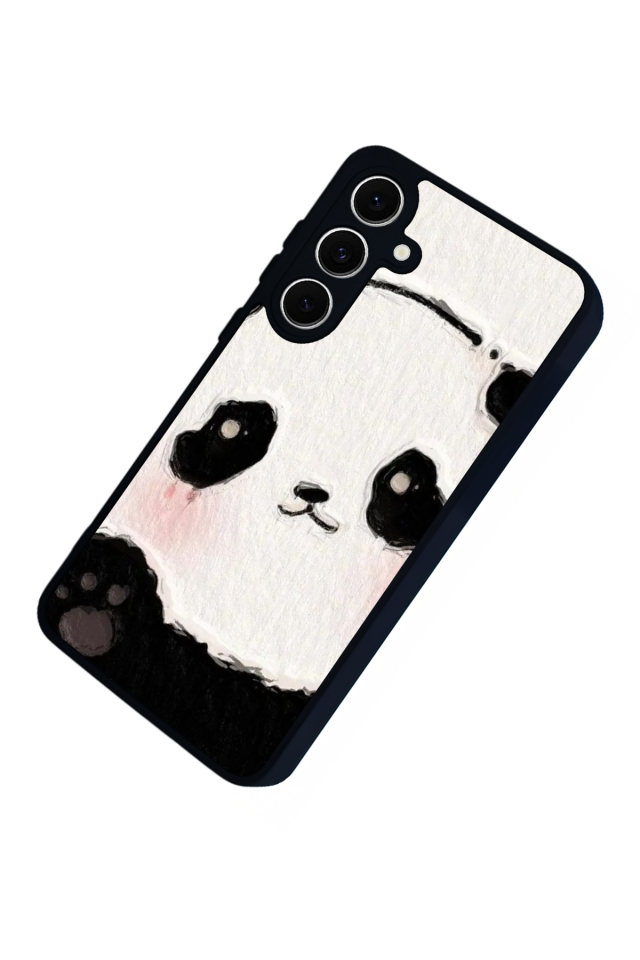 Samsung Galaxy S24 FE Uyumlu Panda Tasarımlı Glossy Premium Kılıf