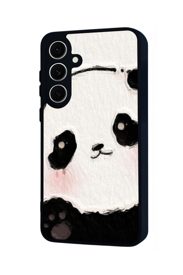 Samsung Galaxy S24 FE Uyumlu Panda Tasarımlı Glossy Premium Kılıf