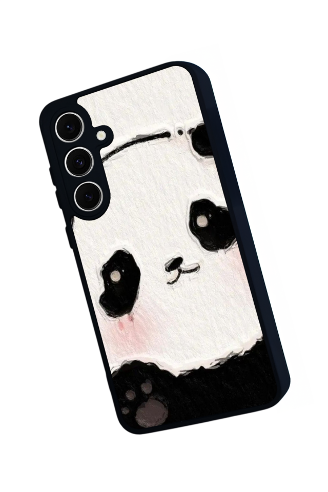 Samsung Galaxy S24 FE Uyumlu Panda Tasarımlı Glossy Premium Kılıf
