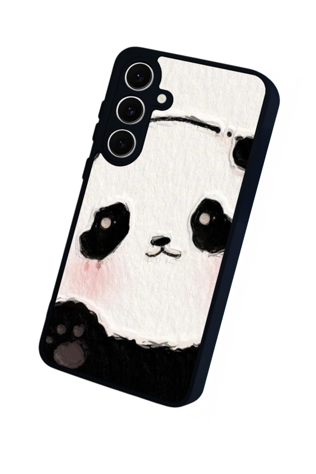 Samsung Galaxy S24 FE Uyumlu Panda Tasarımlı Glossy Premium Kılıf