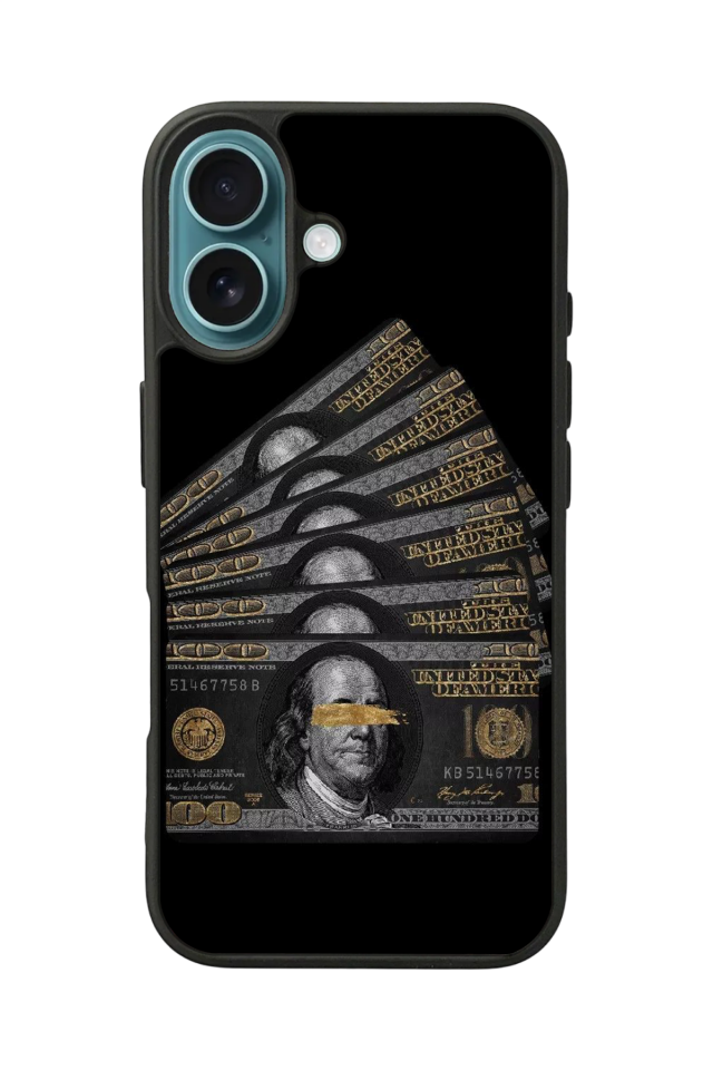 iPhone 16 Plus Uyumlu Para Tasarımlı Glossy Premium Kılıf