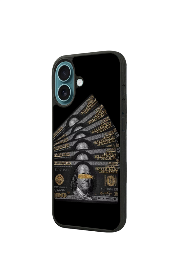 iPhone 16 Plus Uyumlu Para Tasarımlı Glossy Premium Kılıf