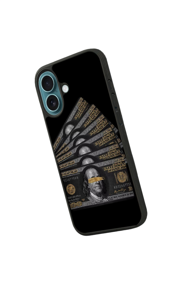 iPhone 16 Plus Uyumlu Para Tasarımlı Glossy Premium Kılıf