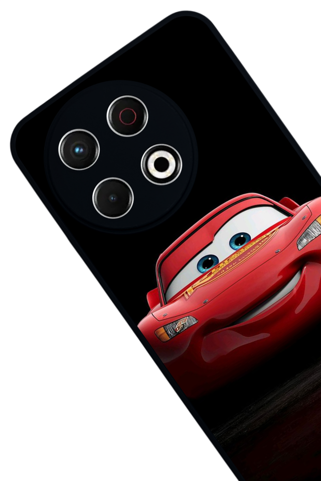 Tecno Spark 30 Pro Uyumlu Şimsek McQueen Tasarımlı Glossy Premium Kılıf