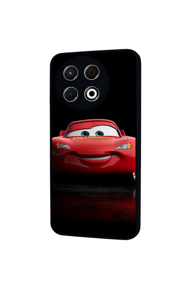 Tecno Spark 30 Pro Uyumlu Şimsek McQueen Tasarımlı Glossy Premium Kılıf