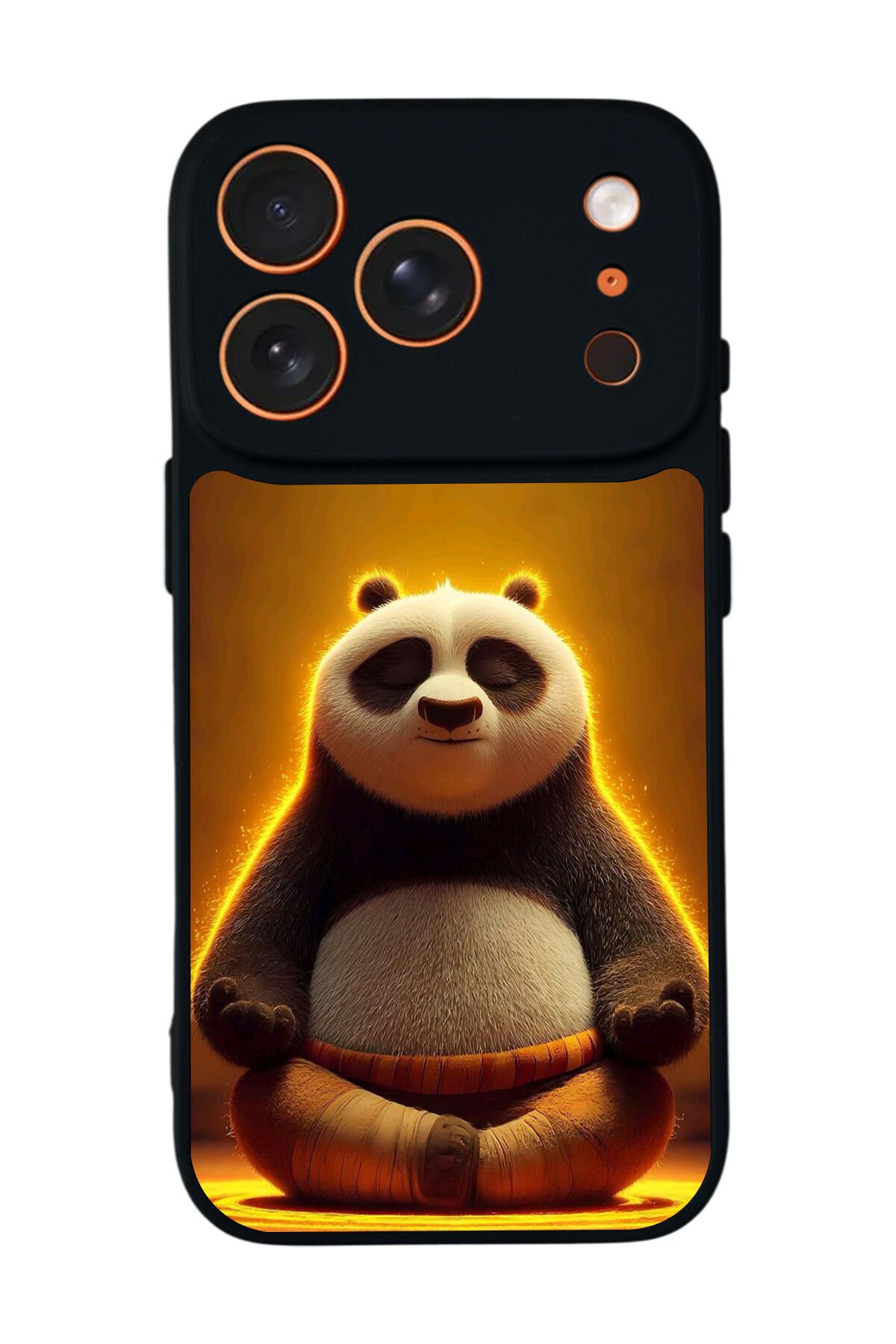 iPhone 17 Pro Uyumlu Kung Fu Panda Tasarımlı Glossy Premium Kılıf