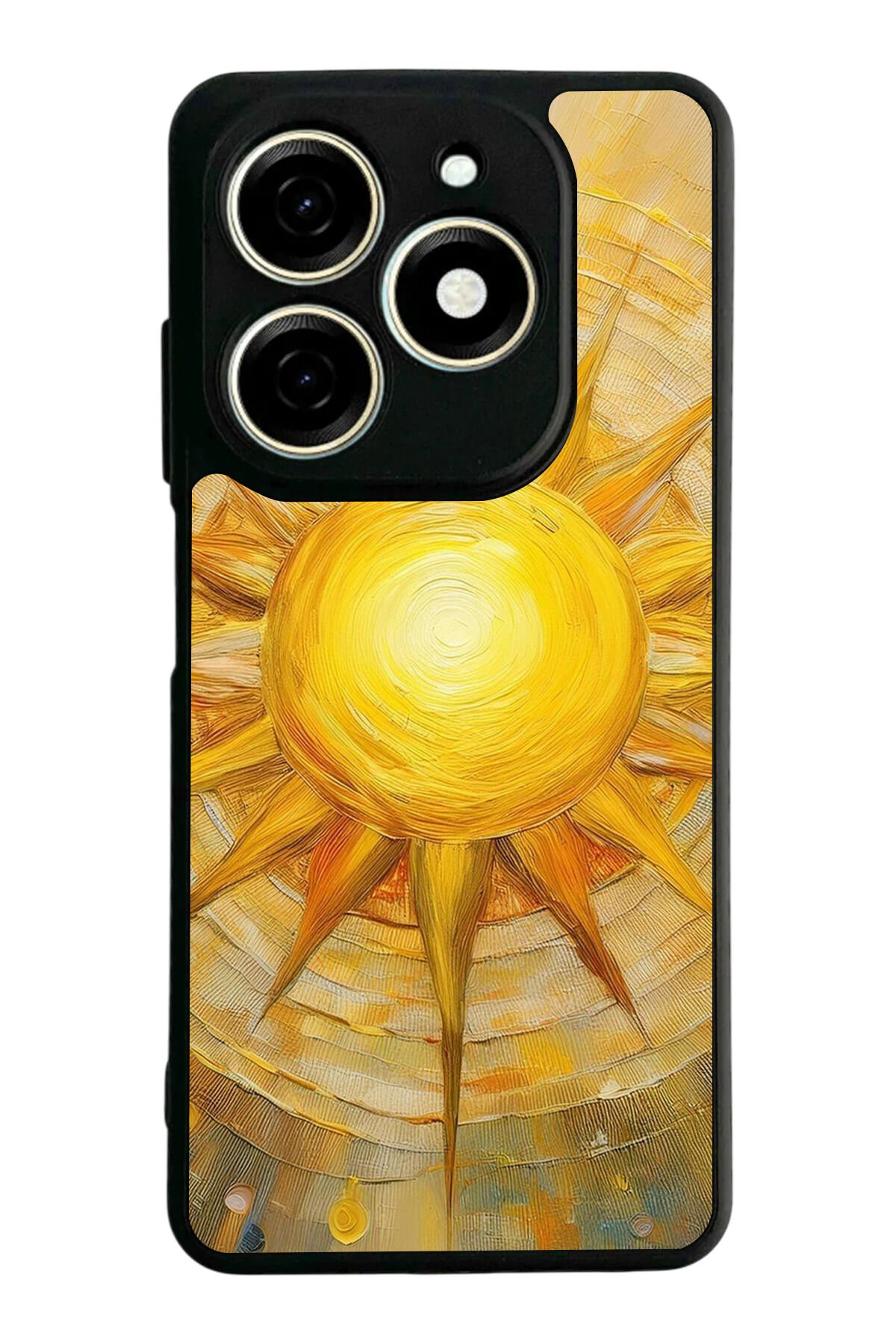 Infınıx Smart 8 Pro Uyumlu Güneş Tasarımlı Glossy Premium Kılıf