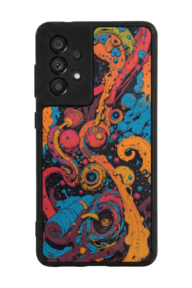 Samsung Galaxy A73 Uyumlu Abstract Tasarımlı Glossy Premium Kılıf