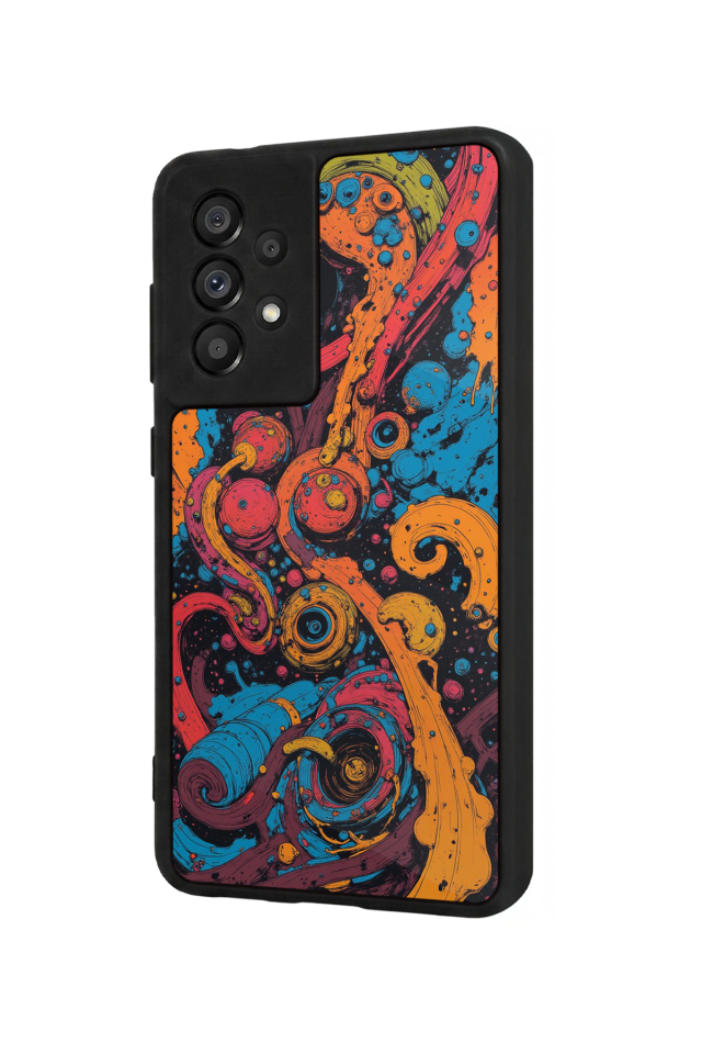 Samsung Galaxy A73 Uyumlu Abstract Tasarımlı Glossy Premium Kılıf