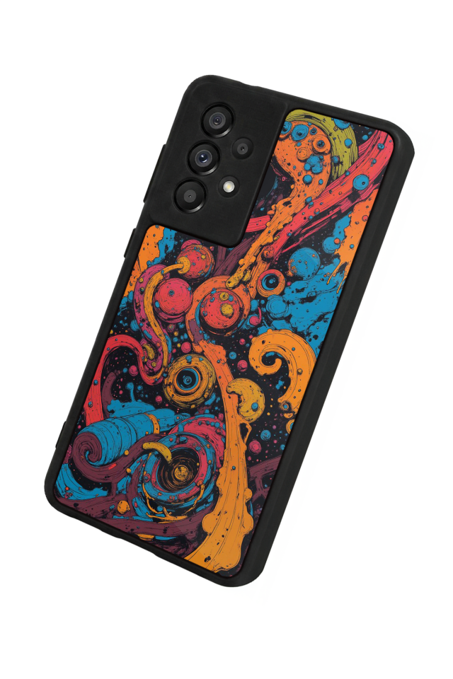 Samsung Galaxy A73 Uyumlu Abstract Tasarımlı Glossy Premium Kılıf