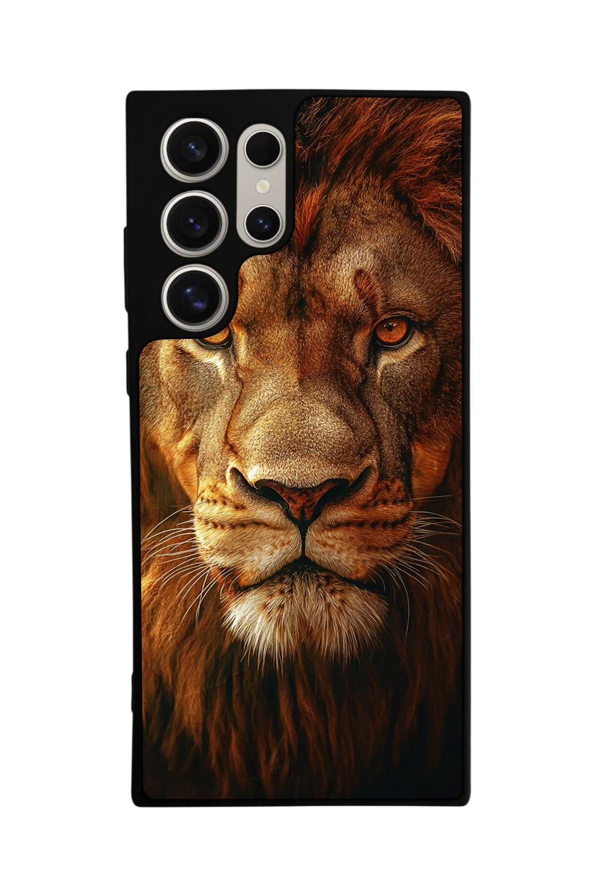 Samsung Galaxy S23 Ultra Uyumlu Aslan Tasarımlı Glossy Premium Kılıf