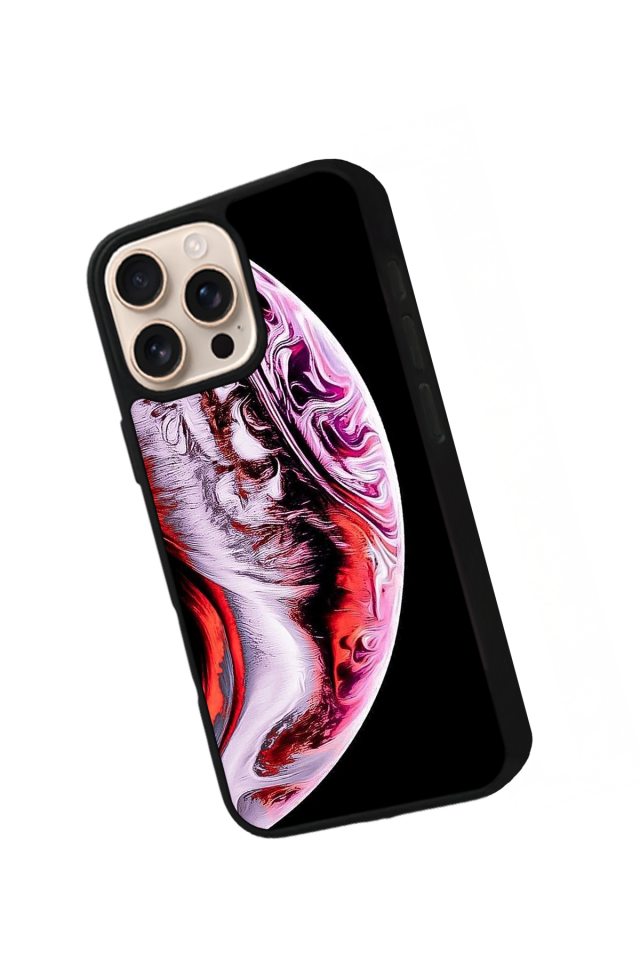 iPhone 15 Pro Max Uyumlu Ay Tasarımlı Glossy Premium Kılıf