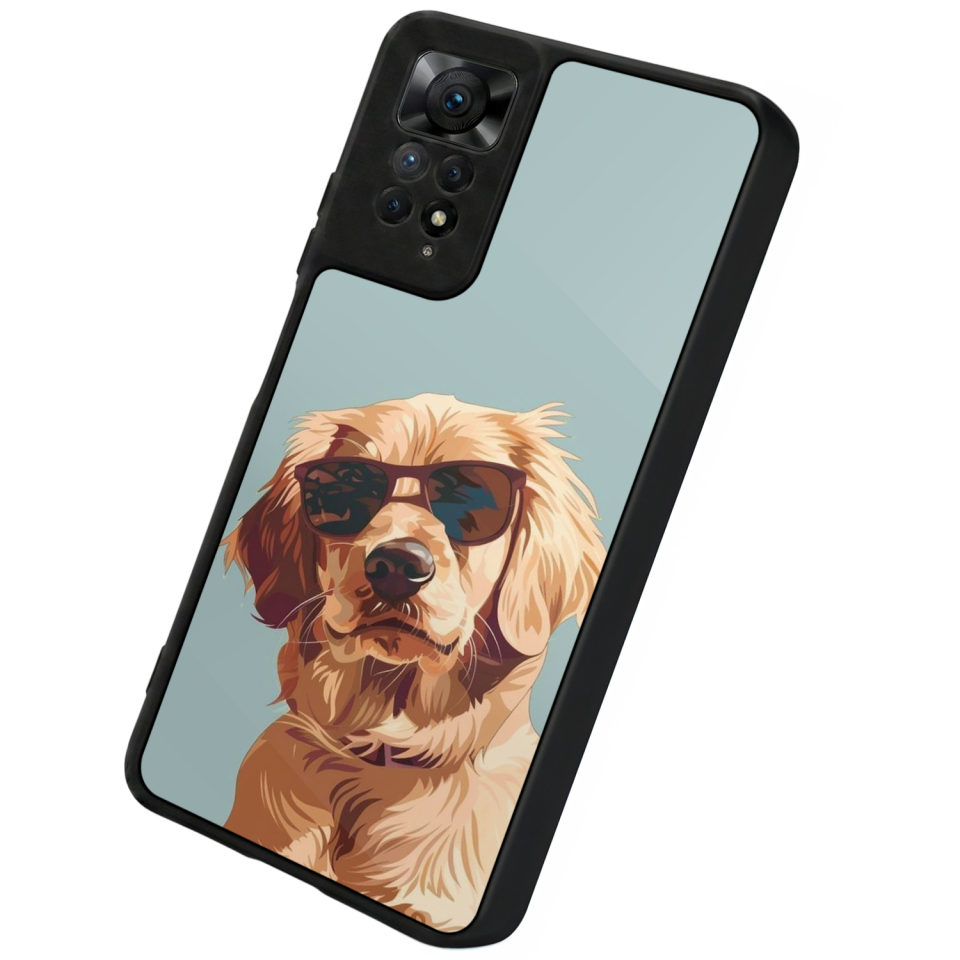 Xiaomi Redmi Note 11 Pro Uyumlu Golden Kopek Tasarımlı Glossy Premium Kılıf