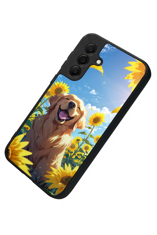 Samsung Galaxy A17 Uyumlu Golden Kopek Tasarımlı Glossy Premium Kılıf
