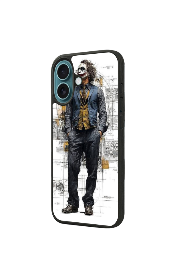 iPhone 16 Plus Uyumlu Joker Tasarımlı Glossy Premium Kılıf