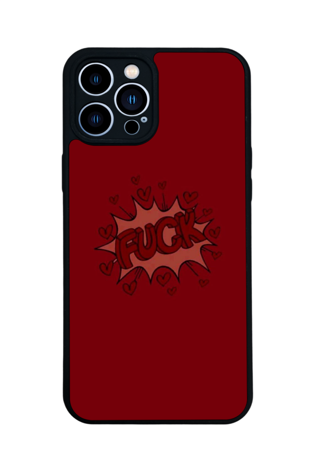 iPhone 12 Pro Max Uyumlu Kalp Love Tasarımlı Glossy Premium Kılıf