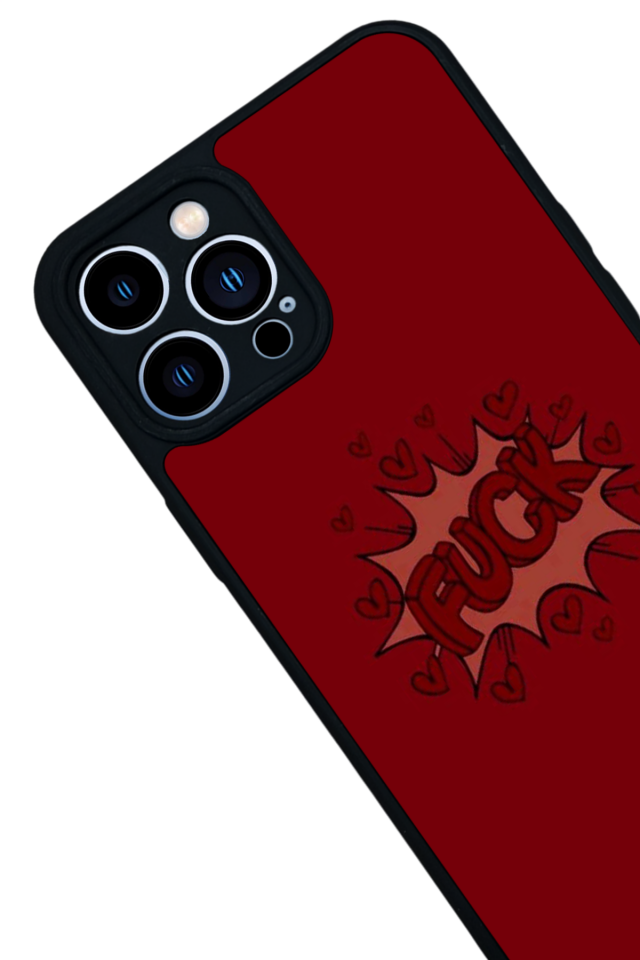iPhone 12 Pro Max Uyumlu Kalp Love Tasarımlı Glossy Premium Kılıf
