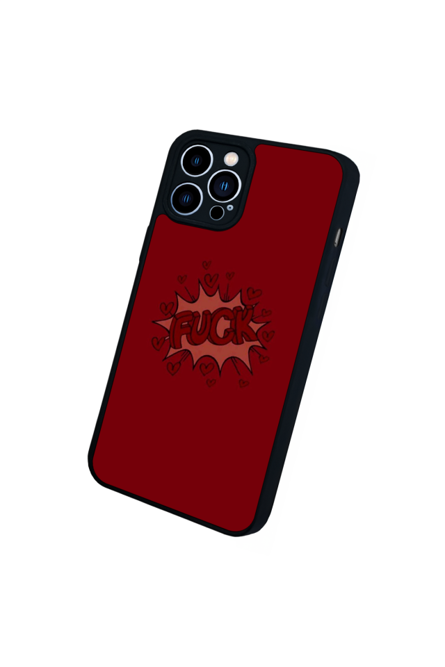 iPhone 12 Pro Max Uyumlu Kalp Love Tasarımlı Glossy Premium Kılıf