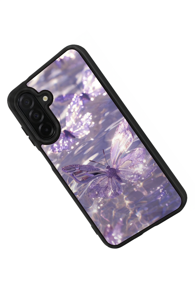 Samsung Galaxy A56 Uyumlu Kelebek Tasarımlı Glossy Premium Kılıf
