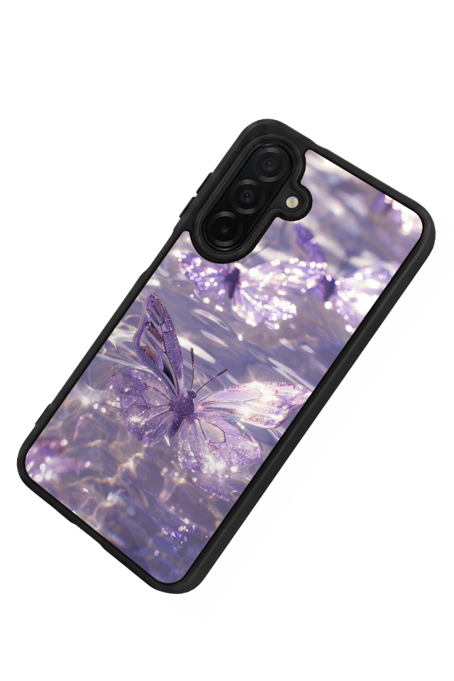 Samsung Galaxy A56 Uyumlu Kelebek Tasarımlı Glossy Premium Kılıf