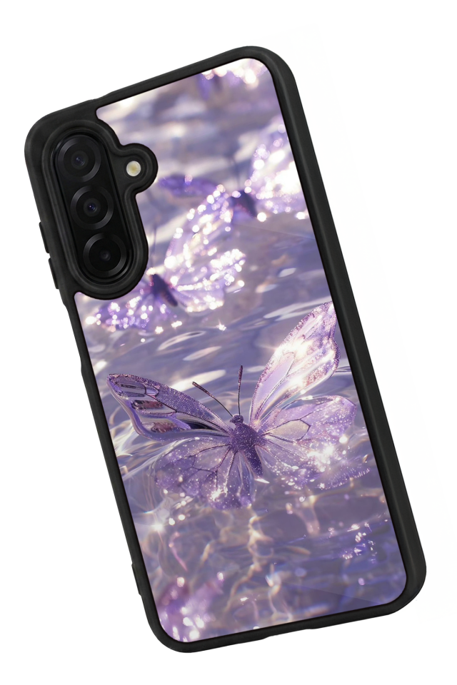 Samsung Galaxy A56 Uyumlu Kelebek Tasarımlı Glossy Premium Kılıf