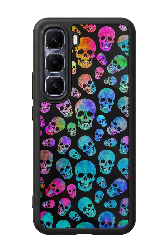 Infinix Hot 60 Pro Plus Uyumlu KuruKafa Tasarımlı Glossy Premium Kılıf