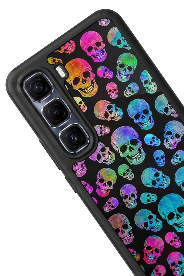 Infinix Hot 60 Pro Plus Uyumlu KuruKafa Tasarımlı Glossy Premium Kılıf