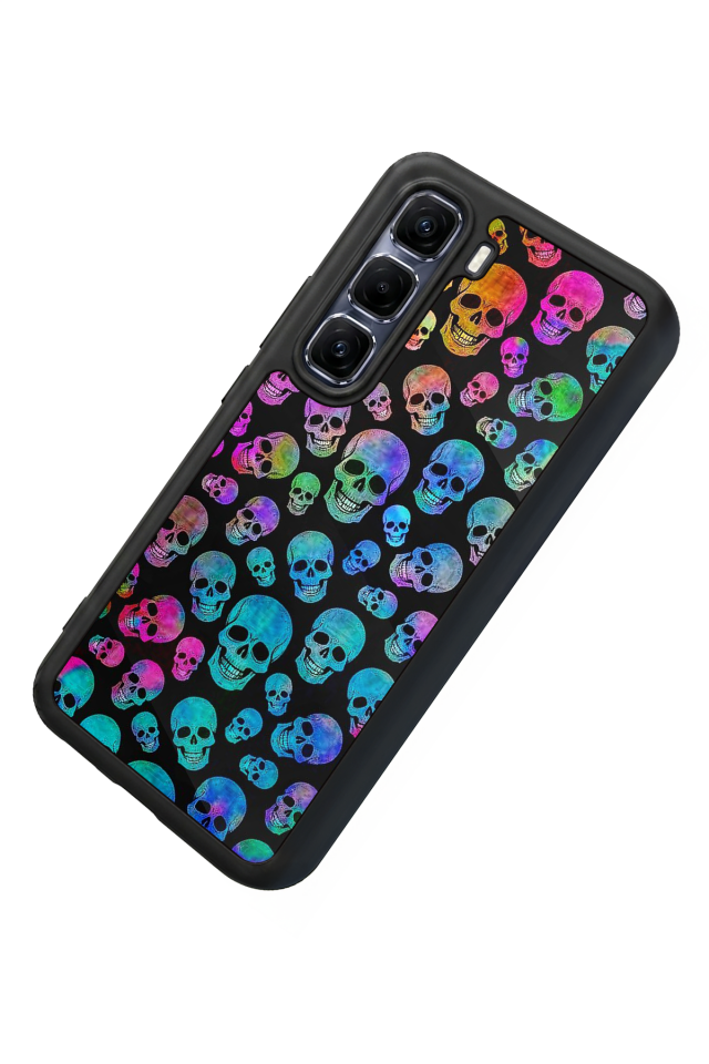 Infinix Hot 60 Pro Plus Uyumlu KuruKafa Tasarımlı Glossy Premium Kılıf